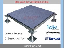 AF-4-Steel access floor system with Linoleum Covering