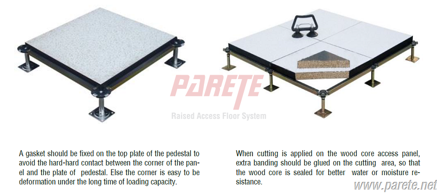 wood core access floor