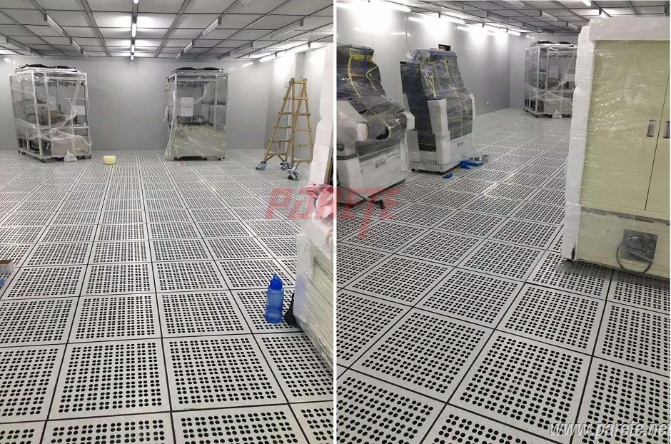 Cleaning room access floor