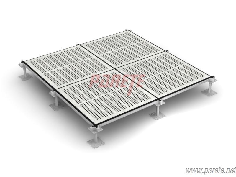 steel perforated raised access floor