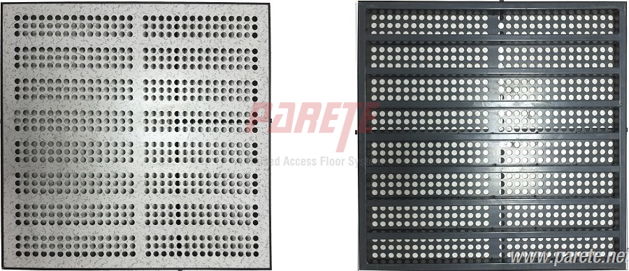 steel perforated raised access floor