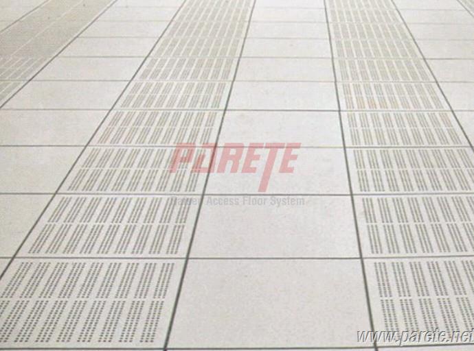 The right side of the steel perforated panel with 23% ratio