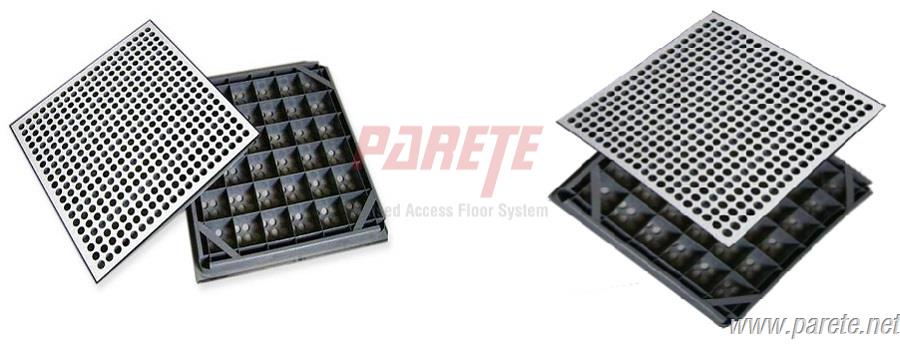 Steel ventilation floor